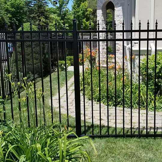 Aluminum-Picket-Fencing-Panel Installed in Ottawa